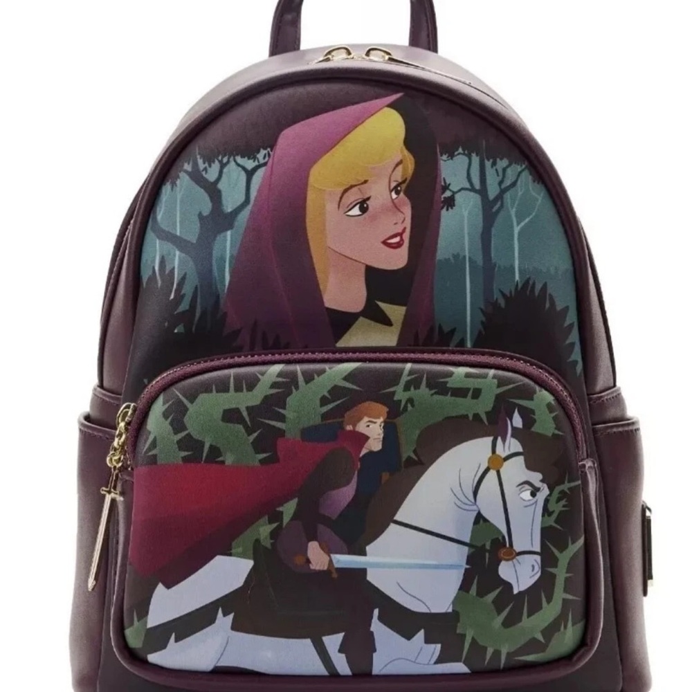 Disney Sleeping Beauty Backpack - Purple and Green